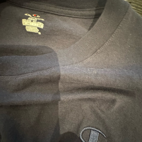 Champion Men's Dark Blue Short Sleeve Tee - Picture 4 of 5